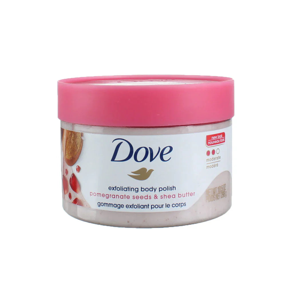 Dove Pomegranate Seeds & Shea Butter Exfoliating Body Polish Moisturizing Cream