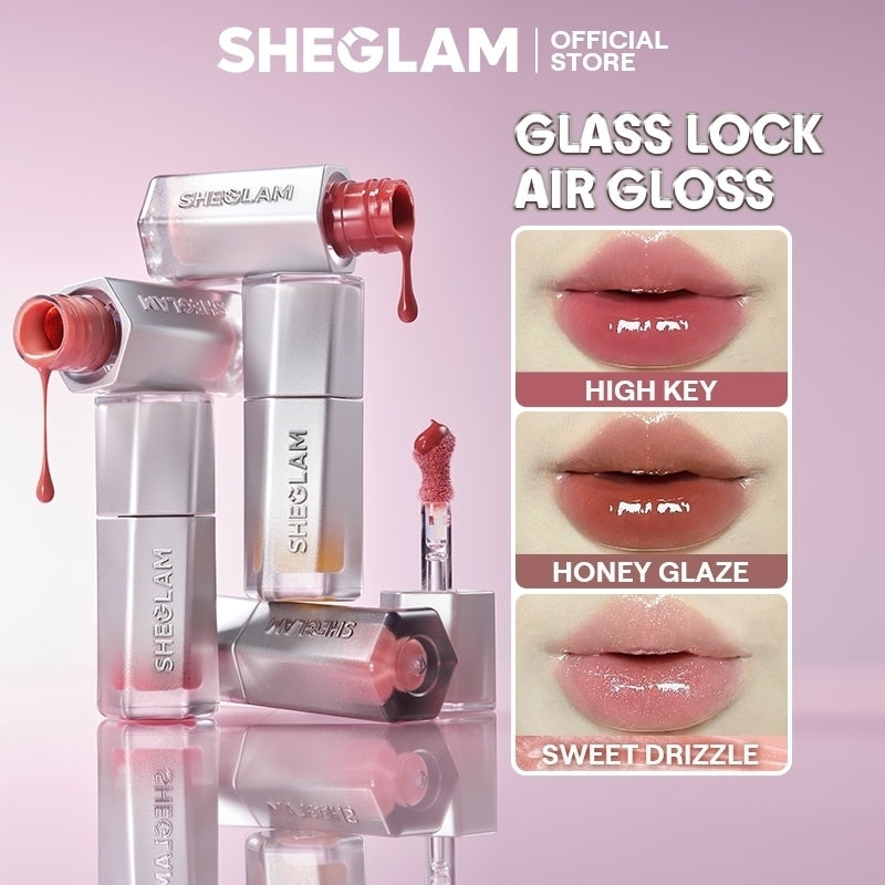 SHEGLAM Glass Lock Air Gloss-Make Lt Pop