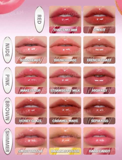 SHEGLAM Glass Lock Air Gloss-Make Lt Pop