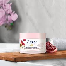 Dove Pomegranate Seeds & Shea Butter Exfoliating Body Polish Moisturizing Cream